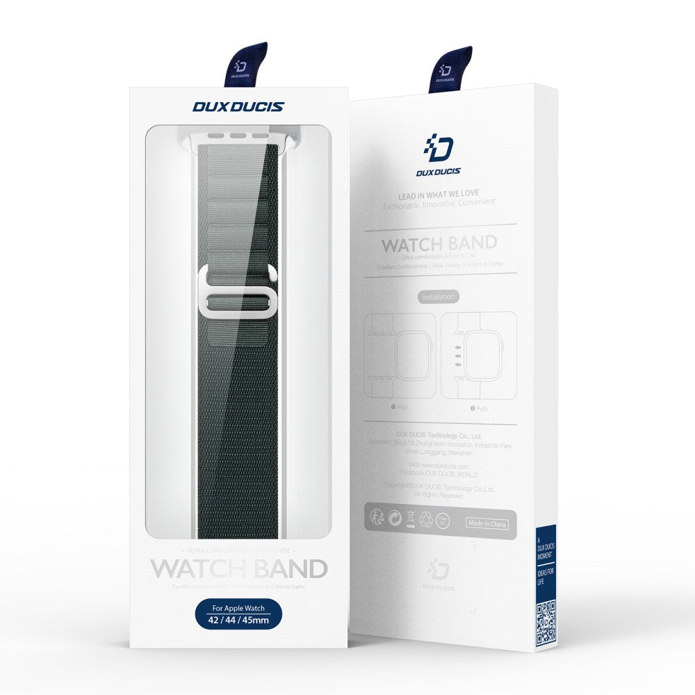 Vildt Fed Metal Og Nylon Universal Rem passer til Apple Smartwatch - Grøn#serie_2