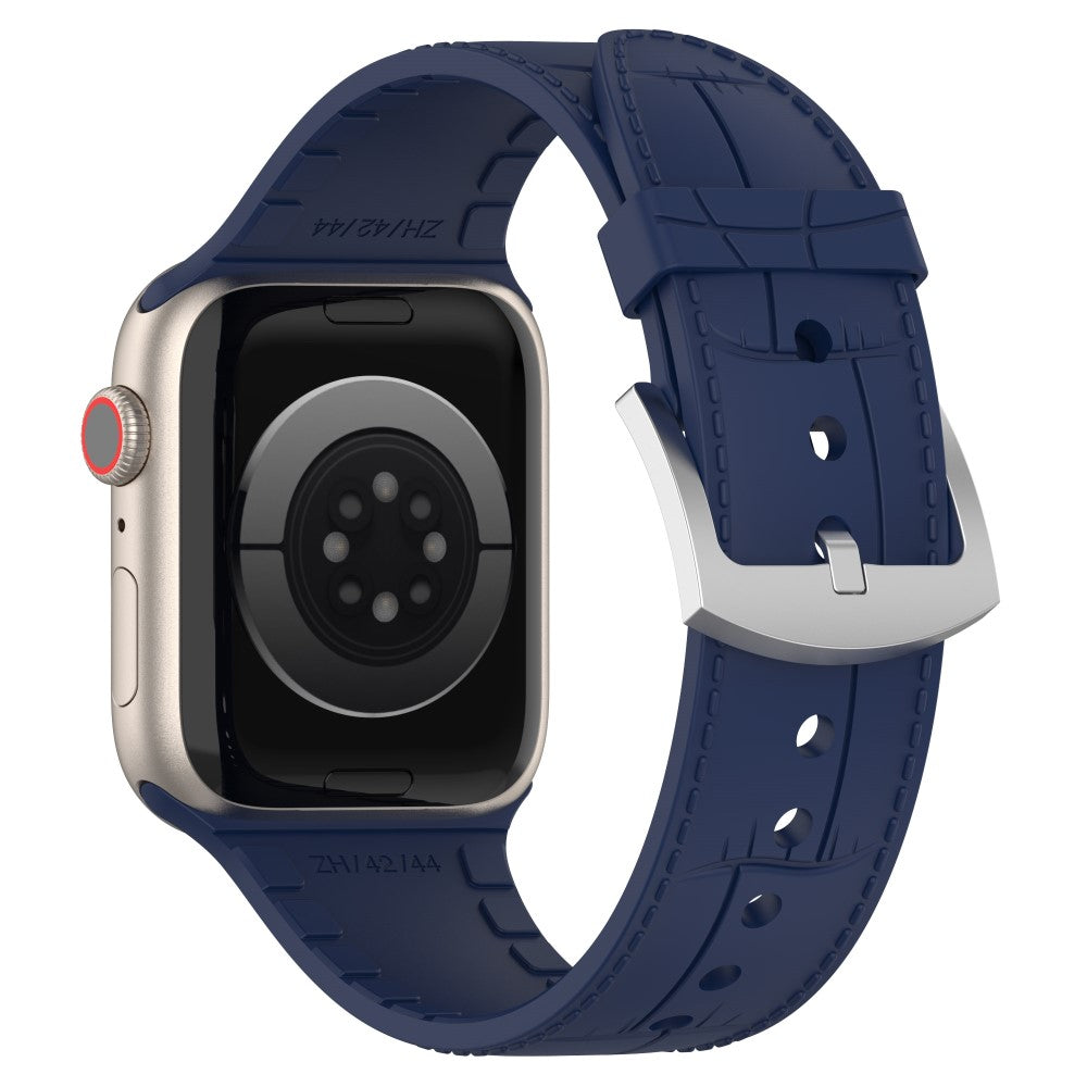 Meget Smuk Metal Og Silikone Universal Rem passer til Apple Smartwatch - Blรฅ#serie_1