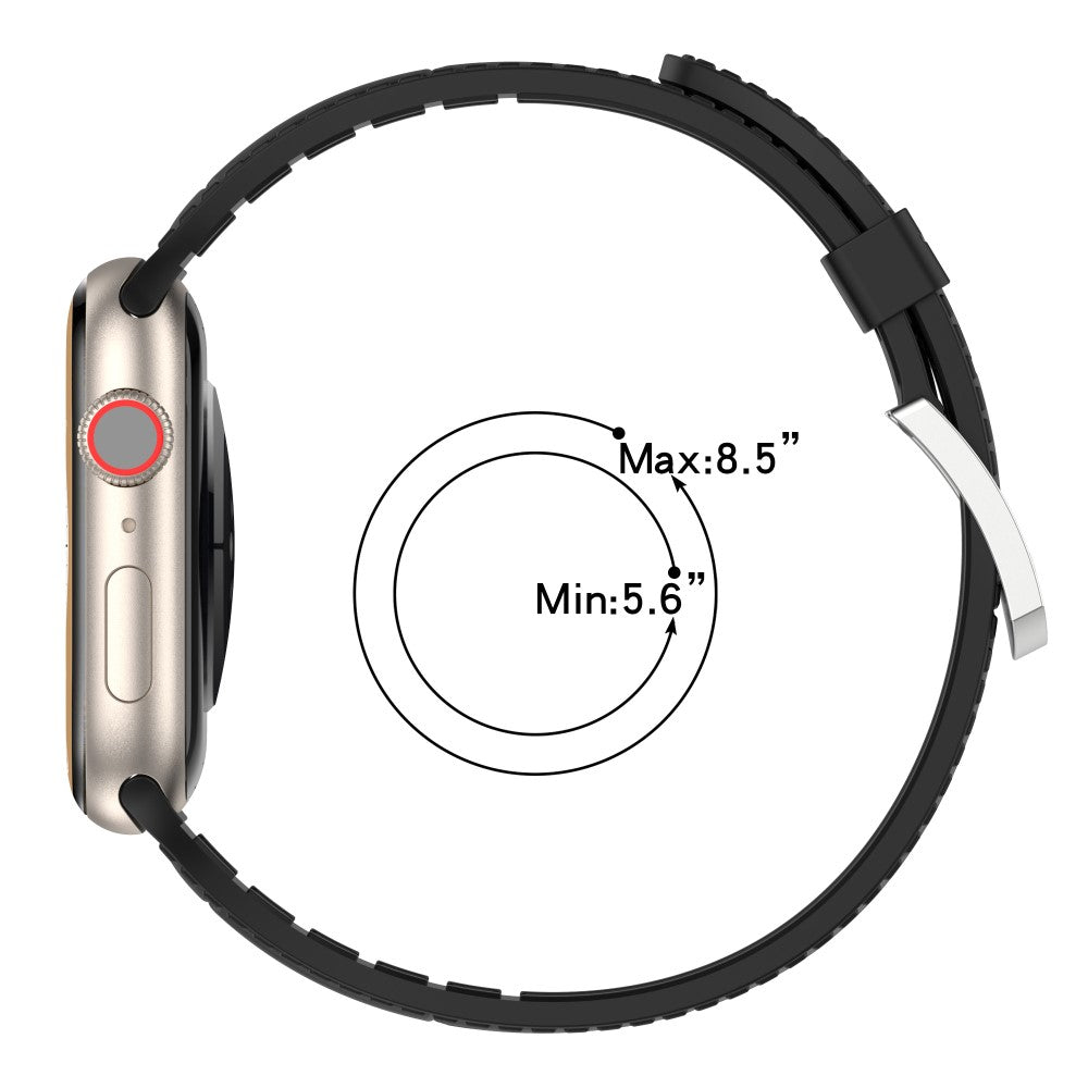 Meget Smuk Metal Og Silikone Universal Rem passer til Apple Smartwatch - Grøn#serie_10