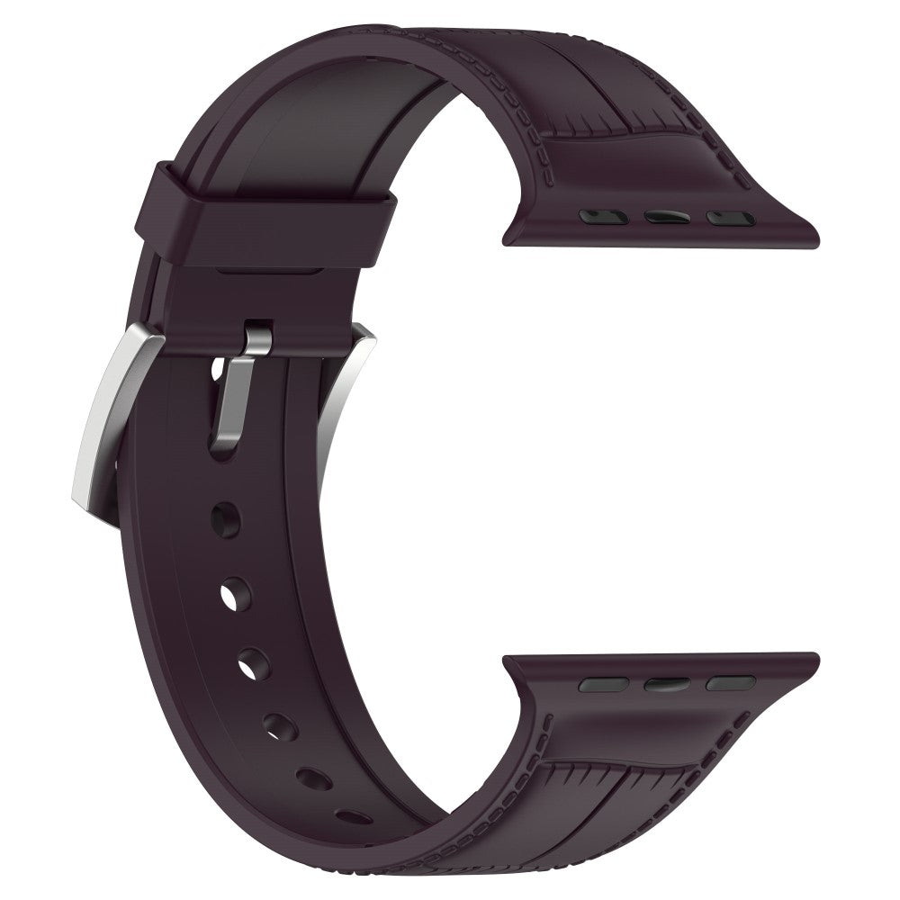 Meget Smuk Metal Og Silikone Universal Rem passer til Apple Smartwatch - Rød#serie_5