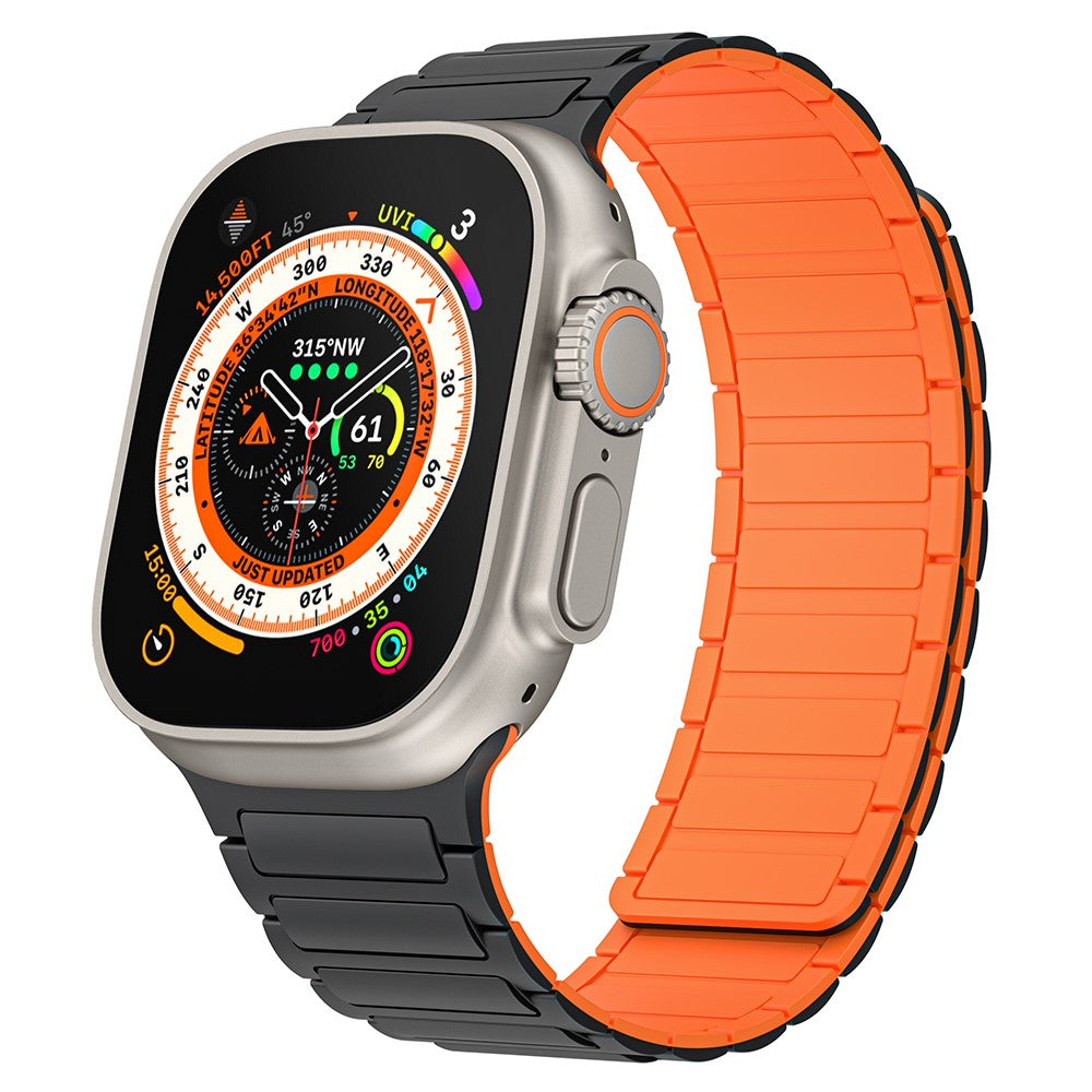 Mega Godt Silikone Universal Rem passer til Apple Smartwatch - Orange#serie_2