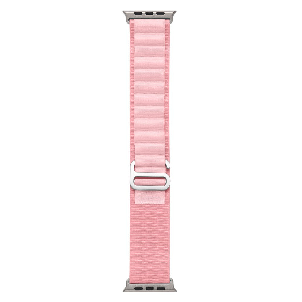Rigtigt Holdbart Nylon Universal Rem passer til Apple Smartwatch - Pink#serie_25