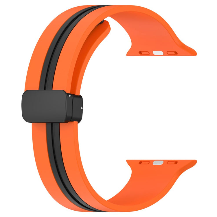 Helt Vildt Godt Silikone Universal Rem passer til Apple Smartwatch - Orange#serie_4