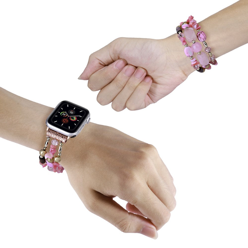 Helt Vildt Flot Plastik Universal Rem passer til Apple Smartwatch - Pink#serie_1