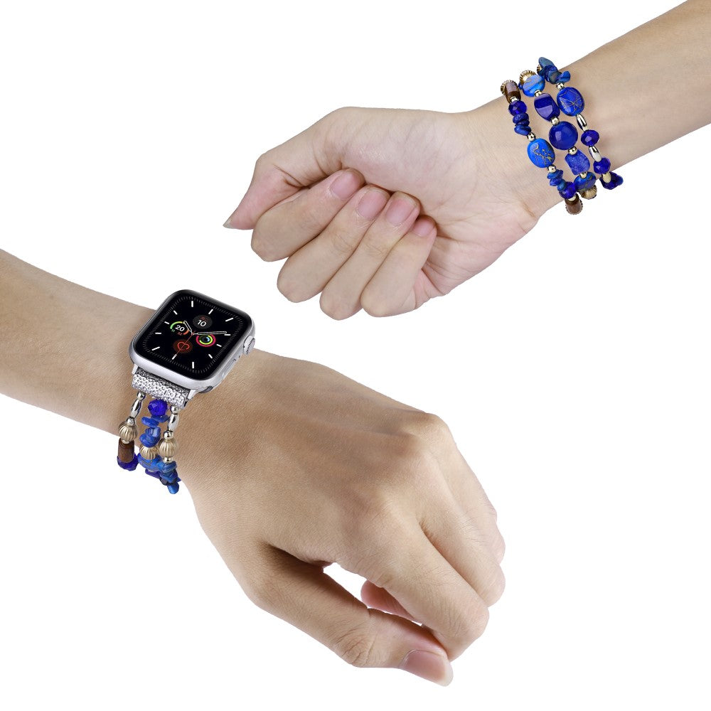 Helt Vildt Flot Plastik Universal Rem passer til Apple Smartwatch - Blå#serie_3