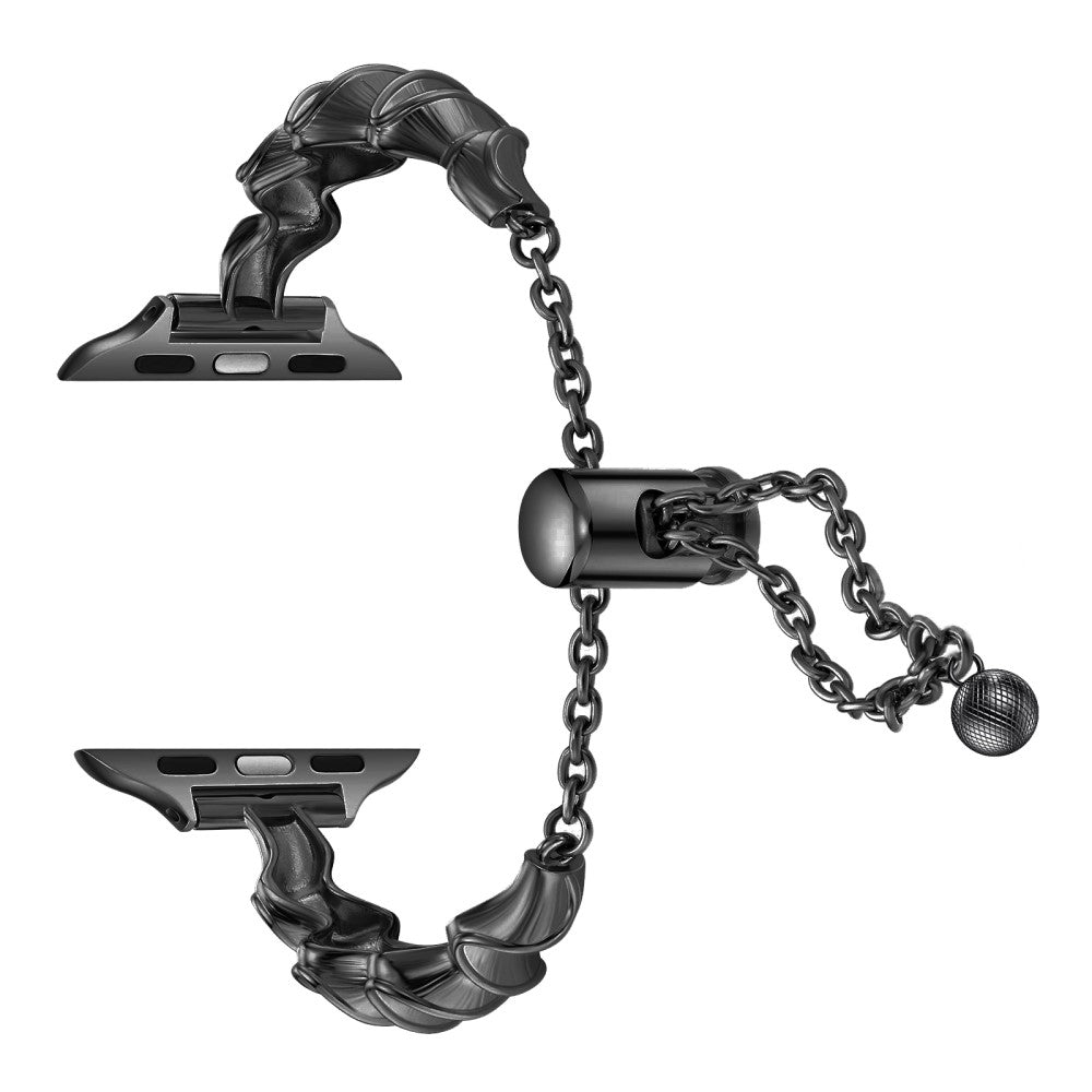 Vildt Hรฅrdfรธr Metal Universal Rem passer til Apple Smartwatch - Sort#serie_1