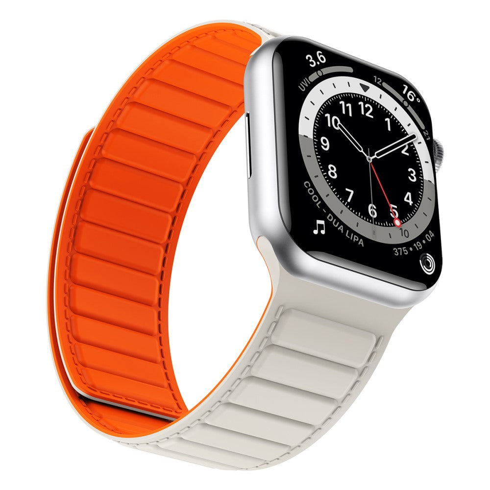 Fremragende Silikone Universal Rem passer til Apple Smartwatch - Beige#serie_12