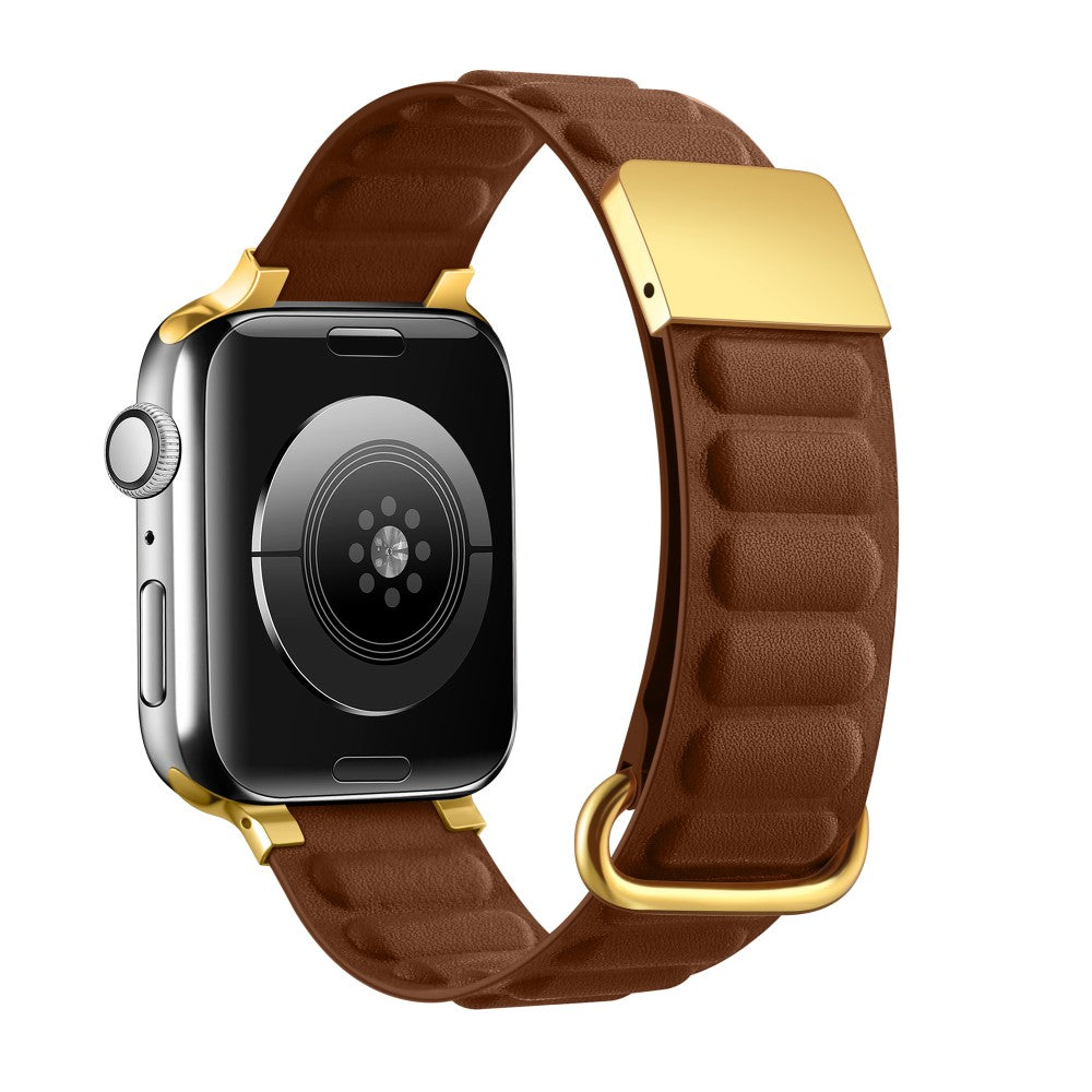 Rigtigt Kรธnt รgte Lรฆder Universal Rem passer til Apple Smartwatch - Brun#serie_1