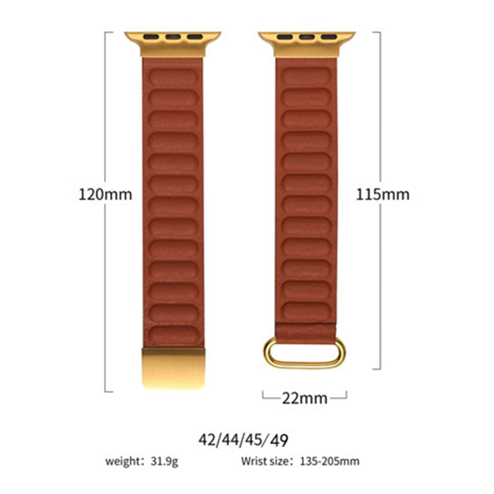 Rigtigt Kønt Ægte Læder Universal Rem passer til Apple Smartwatch - Pink#serie_10