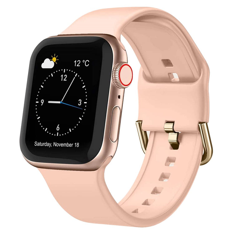 Flot Silikone Universal Rem passer til Apple Smartwatch - Pink#serie_1