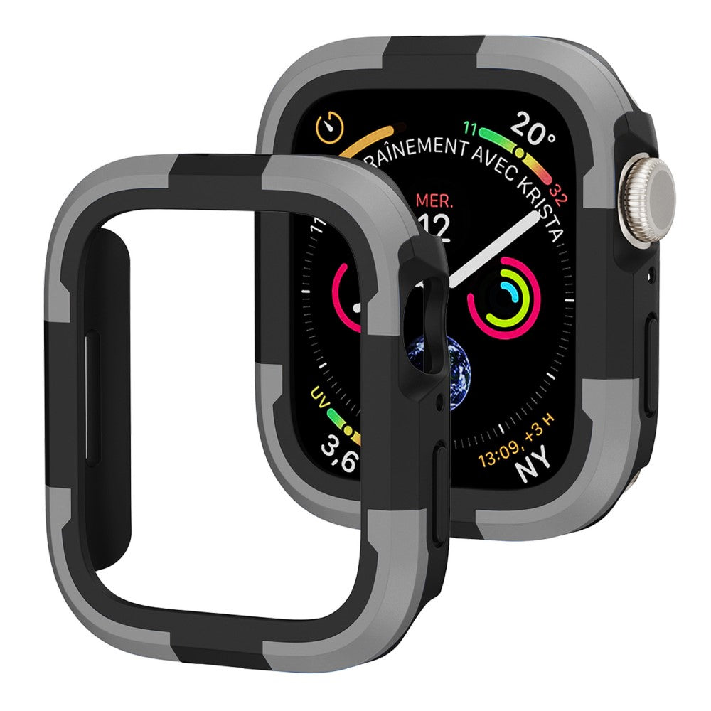 Beskyttende Silikone Universal Bumper passer til Apple Watch Series 8 (45mm) / Apple Watch Series 7 45mm - Sรธlv#serie_1