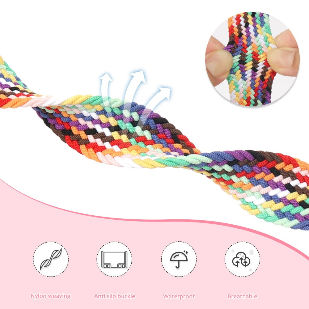 Mega Pænt Nylon Universal Rem passer til Apple Smartwatch - Flerfarvet#serie_1