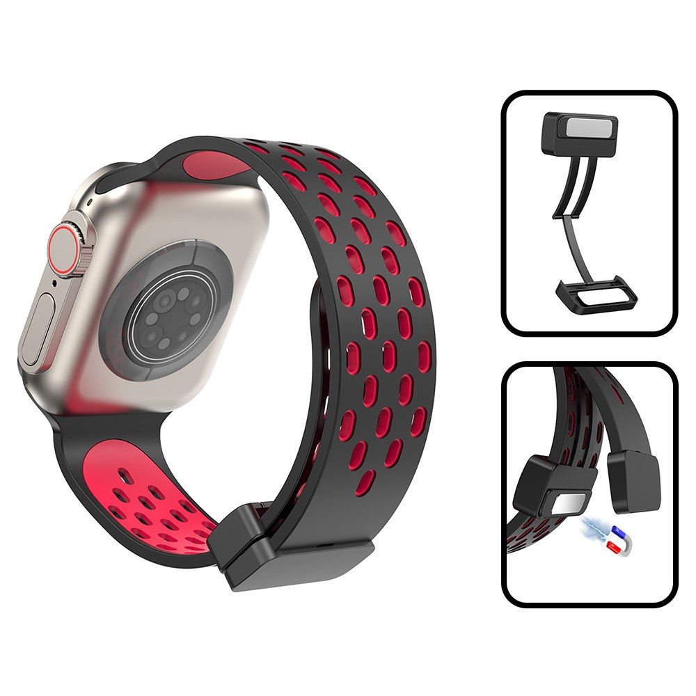 Mega Flot Silikone Universal Rem passer til Apple Smartwatch - Sølv#serie_14