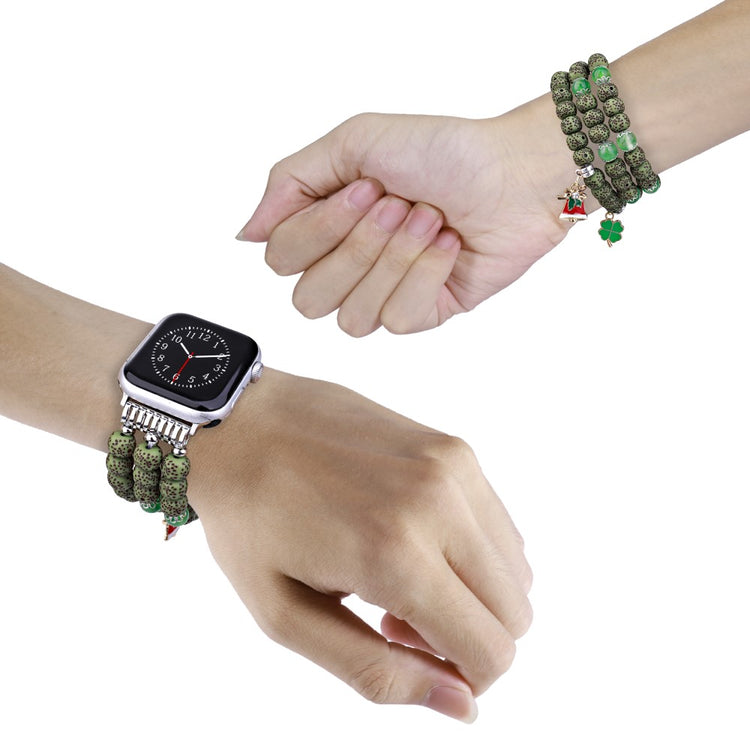 Vildt Flot Metal Og Plastik Universal Rem passer til Apple Smartwatch - Grøn#serie_1