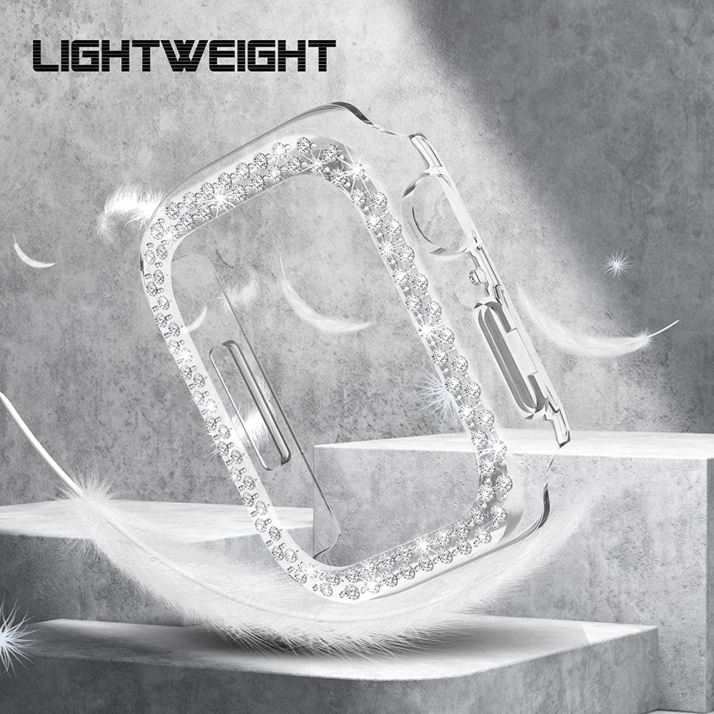 Vildt Godt Universal Apple Plastik og Rhinsten Cover - Gennemsigtig#serie_3