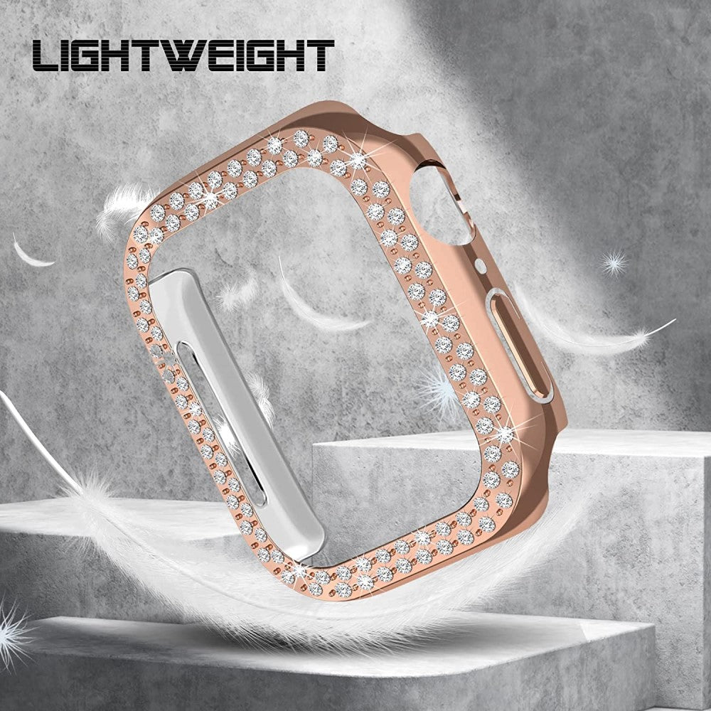 Vildt Godt Universal Apple Plastik og Rhinsten Cover - Pink#serie_4