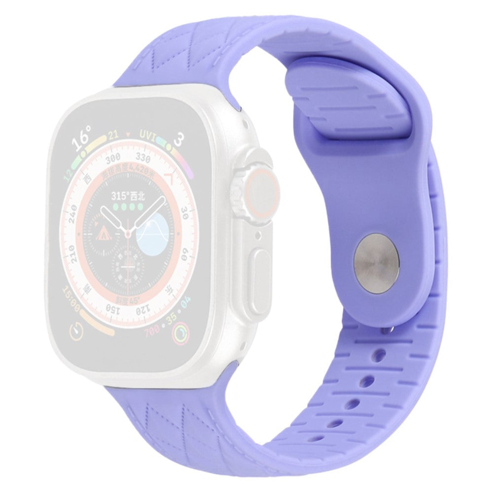 Apple Watch Series 9 45mm / Ultra 2 textured silicone strap - Purple#serie_8