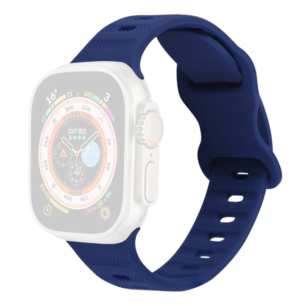 Apple Watch Series 9 45mm / Ultra 2 silicone strap - Midnight Blue#serie_12