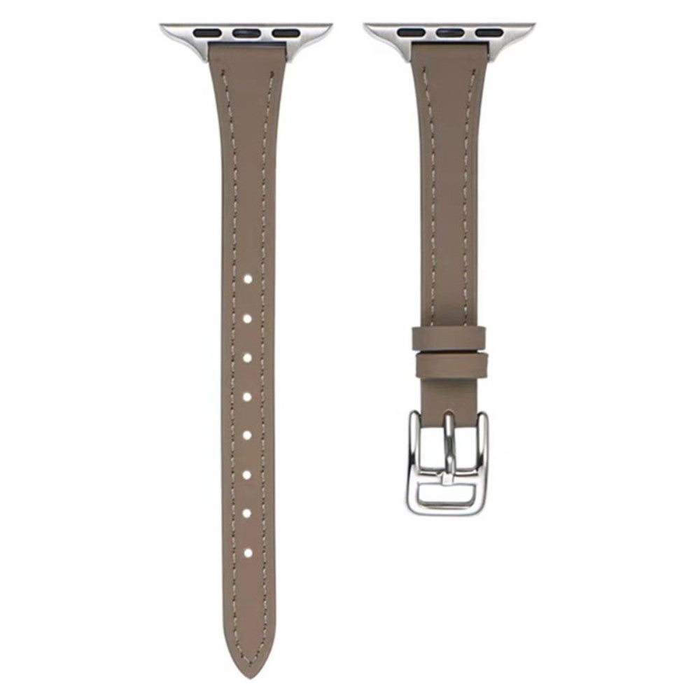 Apple Watch Series 9 45mm / Ultra 2 Genuine leather strap - Grey#serie_2