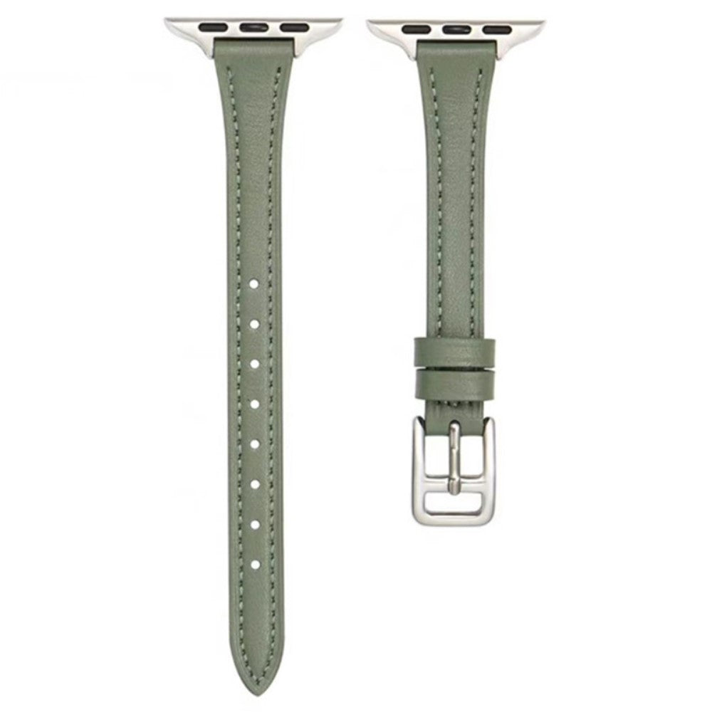 Apple Watch Series 9 45mm / Ultra 2 Genuine leather strap - Green#serie_7