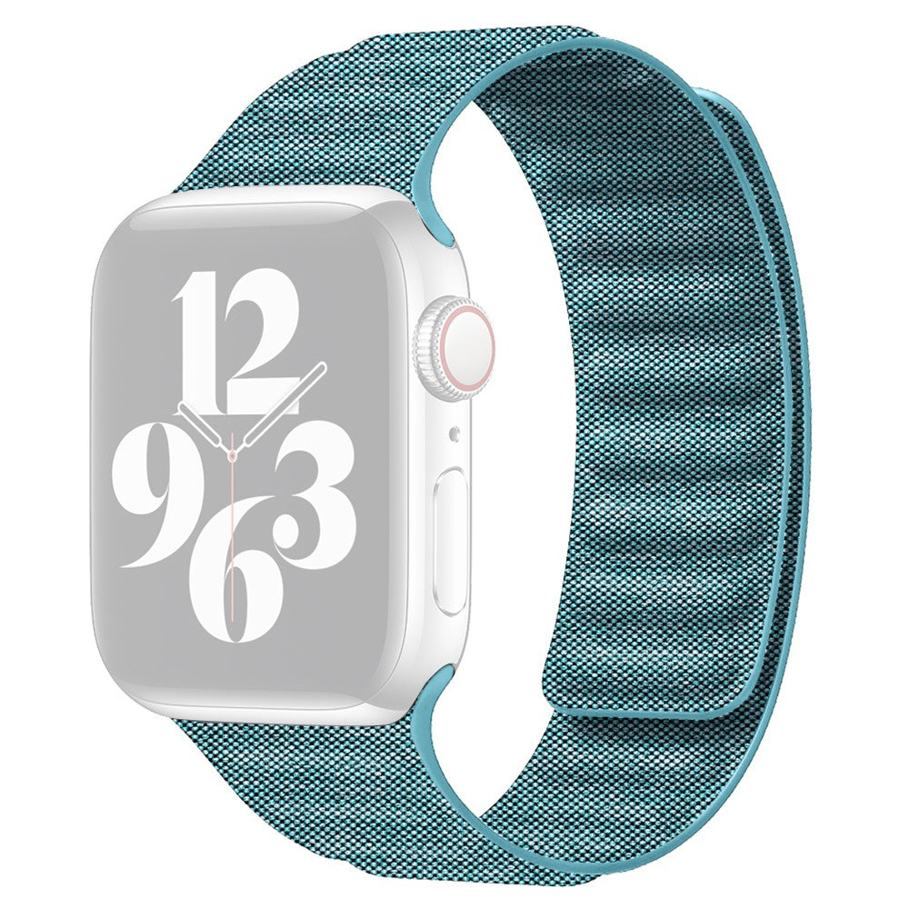 Apple Watch Series 9 41mm denim cloth style strap - Cyan#serie_5