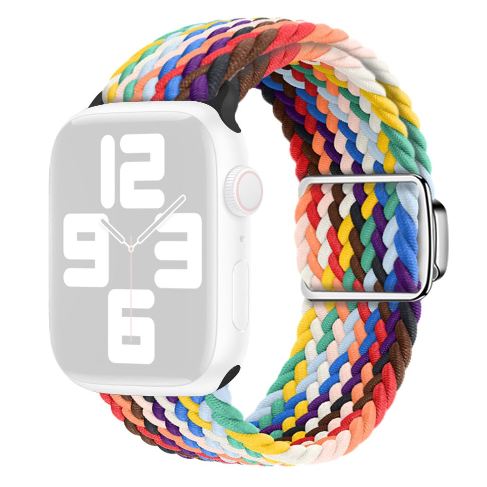 Apple Watch Series 9 41mm nylon braided strap - Rainbow#serie_16