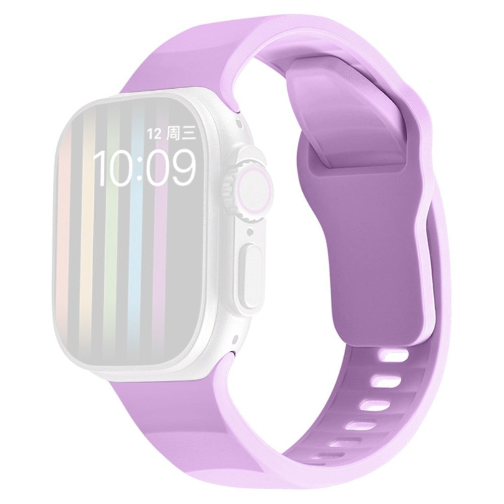 Apple Watch Series 9 41mm wavy style silicone strap - Lavender#serie_14