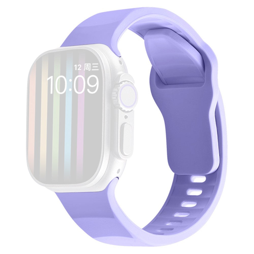 Apple Watch Series 9 41mm wavy style silicone strap - Purple#serie_15