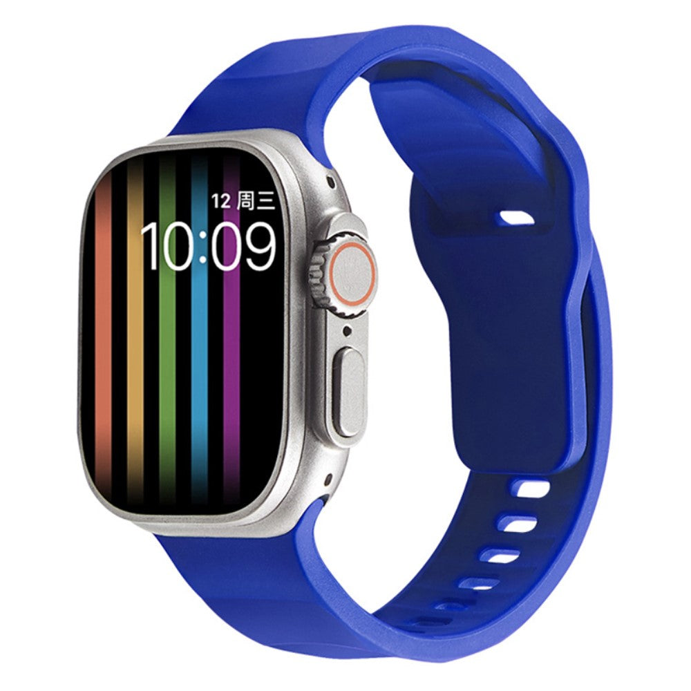 Mega Komfortabel Silikone Universal Rem passer til Apple Smartwatch - Blå#serie_3