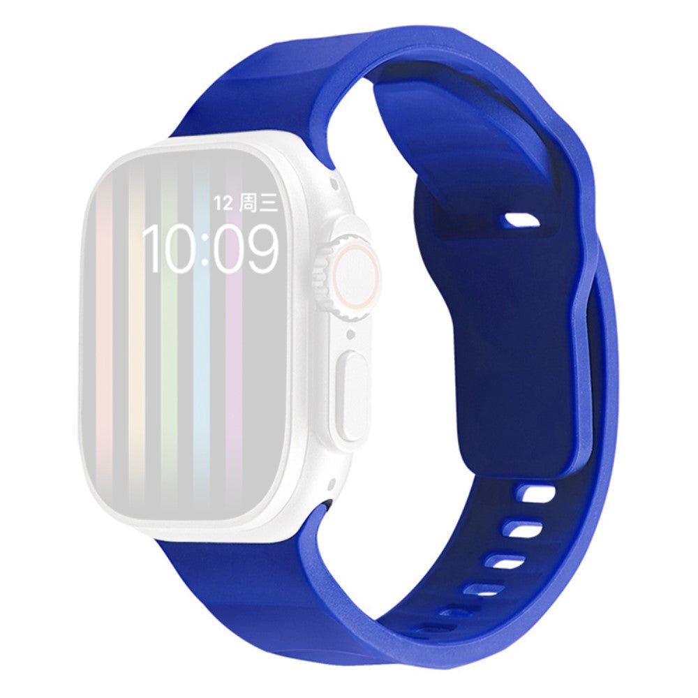 Apple Watch Series 9 41mm wavy style silicone strap - Sapphire#serie_3