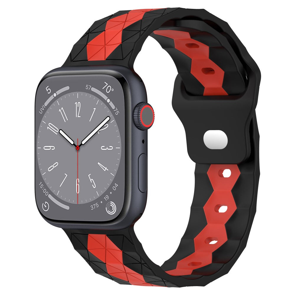 Smuk Silikone Universal Rem passer til Apple Smartwatch - Sort#serie_7