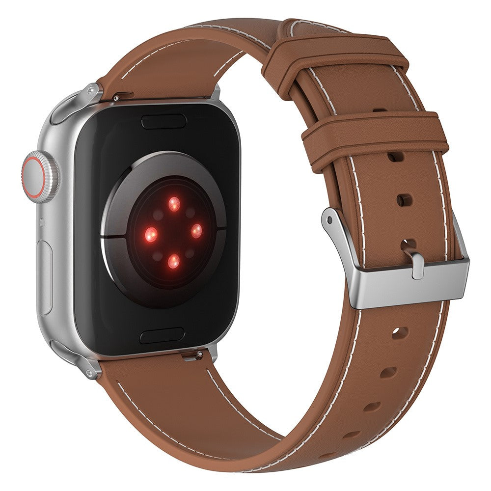 Apple Watch Series 9 41mm stitching style strap - Brown#serie_4