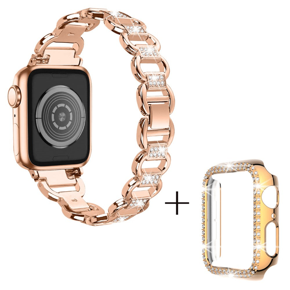 Metal Cover passer til Apple Watch Series 1-3 38mm - Pink#serie_3