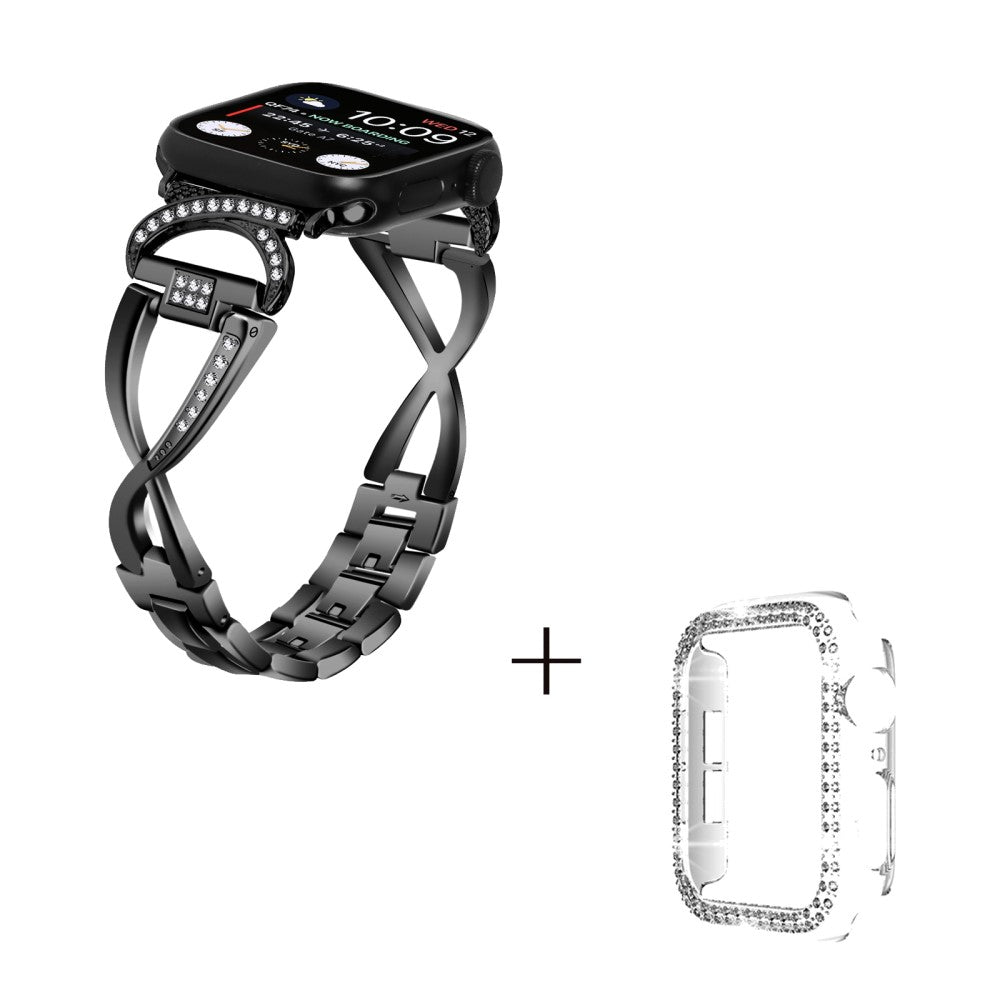 Metal Cover passer til Apple Watch Series 1-3 38mm - Sort#serie_1