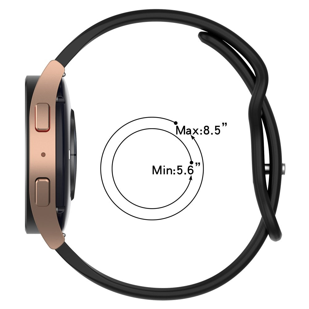 Rigtigt Rart Silikone Universal Rem passer til Smartwatch - Grøn#serie_10