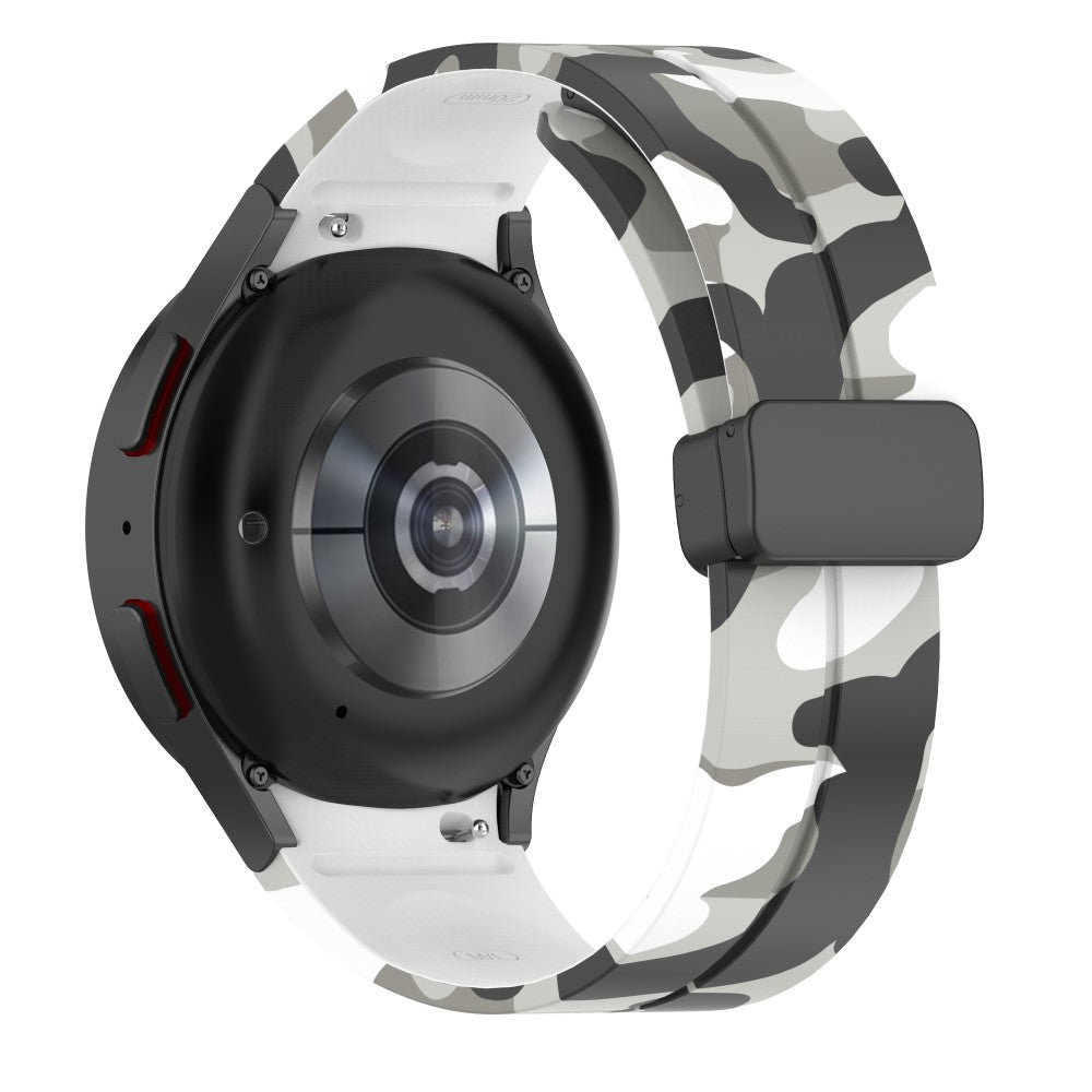 Rigtigt Slidstærk Silikone Universal Rem passer til Samsung Smartwatch - Hvid#serie_5