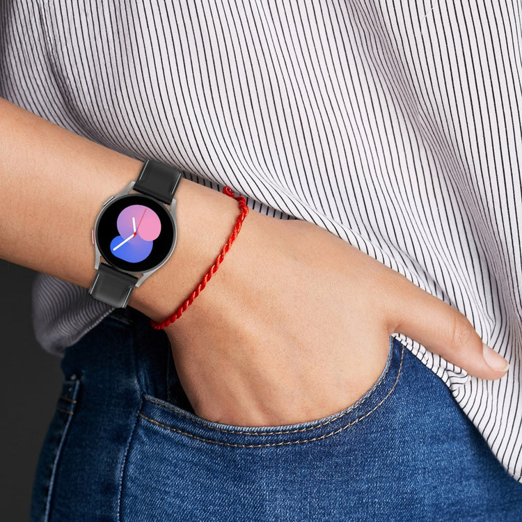 Vildt Godt Ægte Læder Universal Rem passer til Samsung Smartwatch - Pink#serie_3
