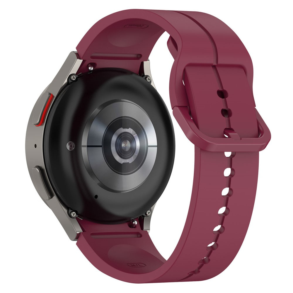 20mm silicone groove strap for Samsung Galaxy Watch 6 / 5 / 4 / 3 (41mm) - Wine Red#serie_10