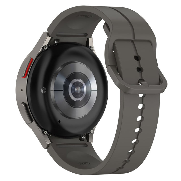 20mm silicone groove strap for Samsung Galaxy Watch 6 / 5 / 4 / 3 (41mm) - Dark Grey#serie_11