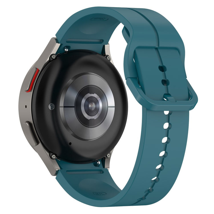 20mm silicone groove strap for Samsung Galaxy Watch 6 / 5 / 4 / 3 (41mm) - Dark Green#serie_3