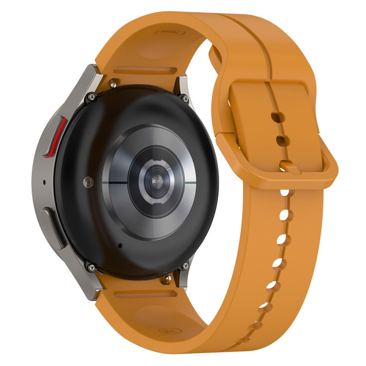 20mm silicone groove strap for Samsung Galaxy Watch 6 / 5 / 4 / 3 (41mm) - Yellow#serie_5