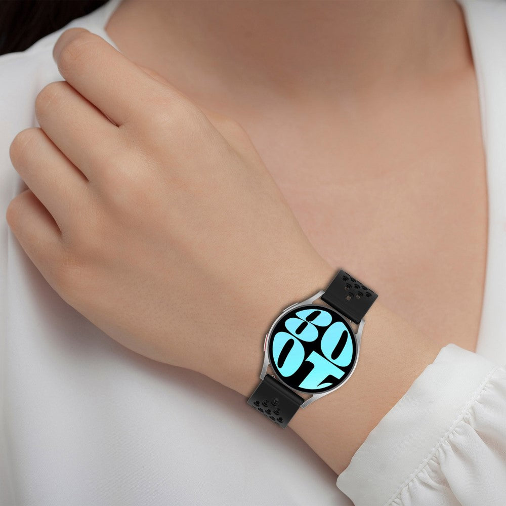 Helt Vildt Cool Metal Og Silikone Universal Rem passer til Smartwatch - Lilla#serie_14