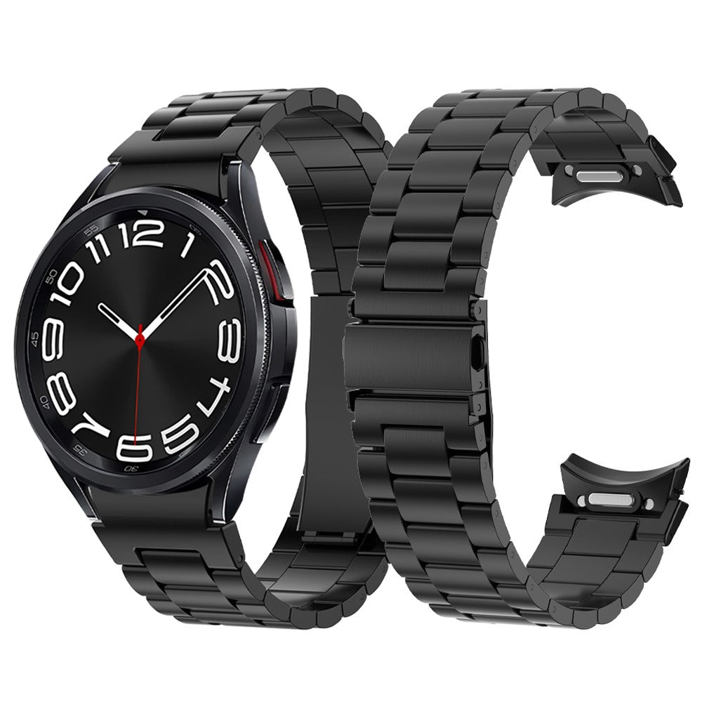 Samsung Galaxy Watch 6 / 5 / 4 metal strap with flat buckle - Silver#serie_4