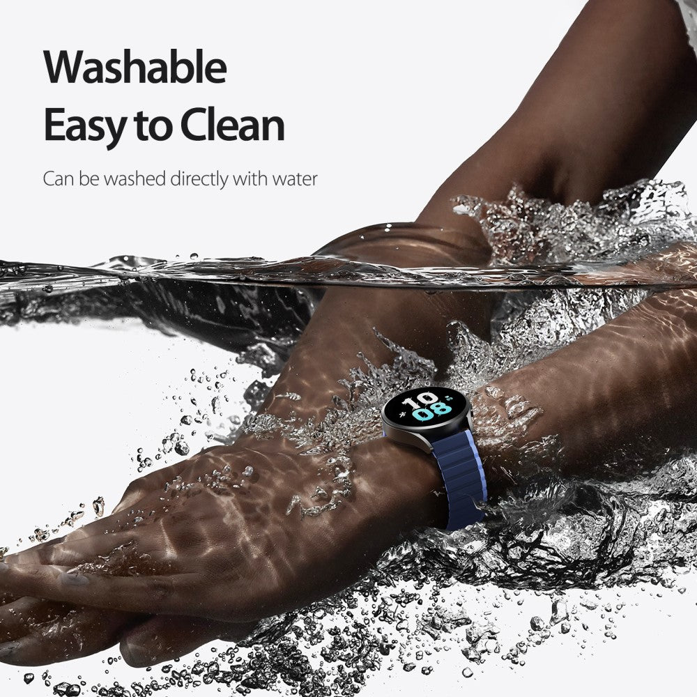 Fremragende Silikone Universal Rem passer til Smartwatch - Blå#serie_3