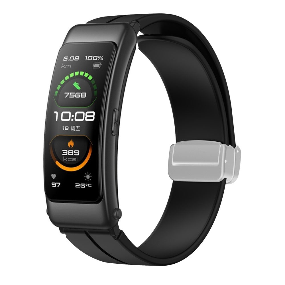 Helt Vildt Komfortabel Silikone Universal Rem passer til Smartwatch - Sort#serie_1