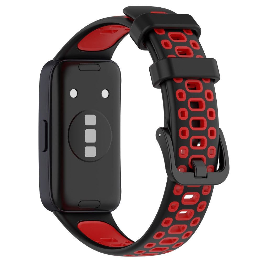 Mega Flot Metal Og Silikone Rem passer til Huawei Band 8 - Rรธd#serie_1
