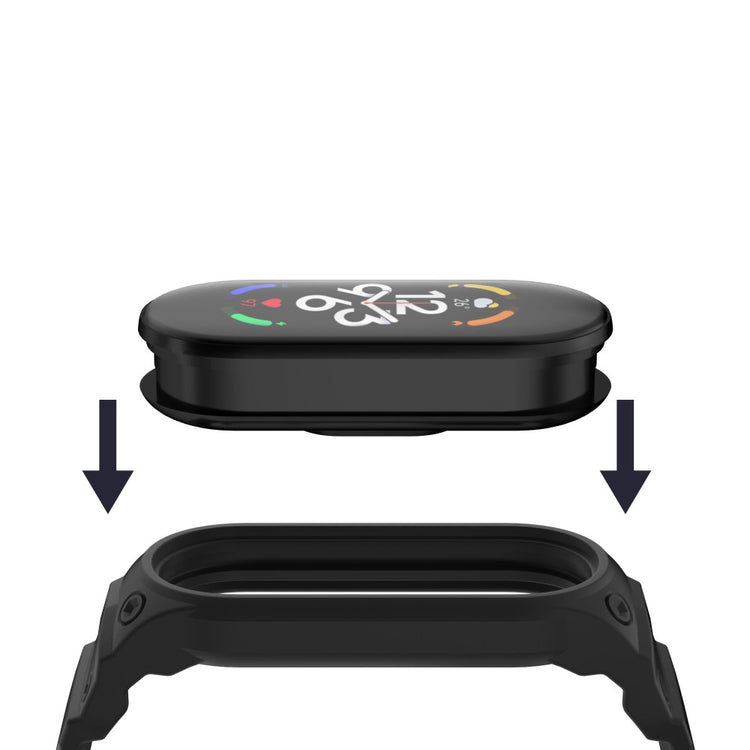 Rigtigt Skøn Silikone Universal Rem passer til Xiaomi Smartwatch - Sort#serie_1