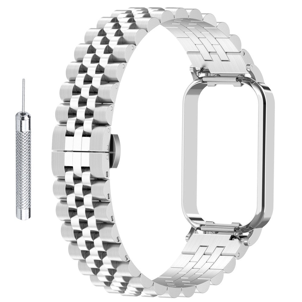 Meget Fed Metal Rem passer til Xiaomi Redmi Band 2 - Sรธlv#serie_016