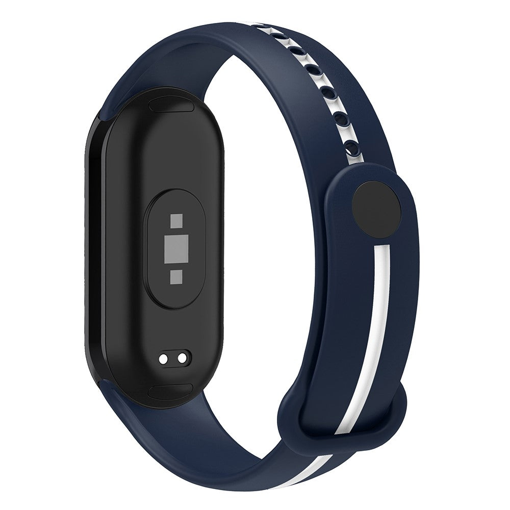 Vildt Flot Silikone Rem passer til Xiaomi Smart Band 8 - Blรฅ#serie_1