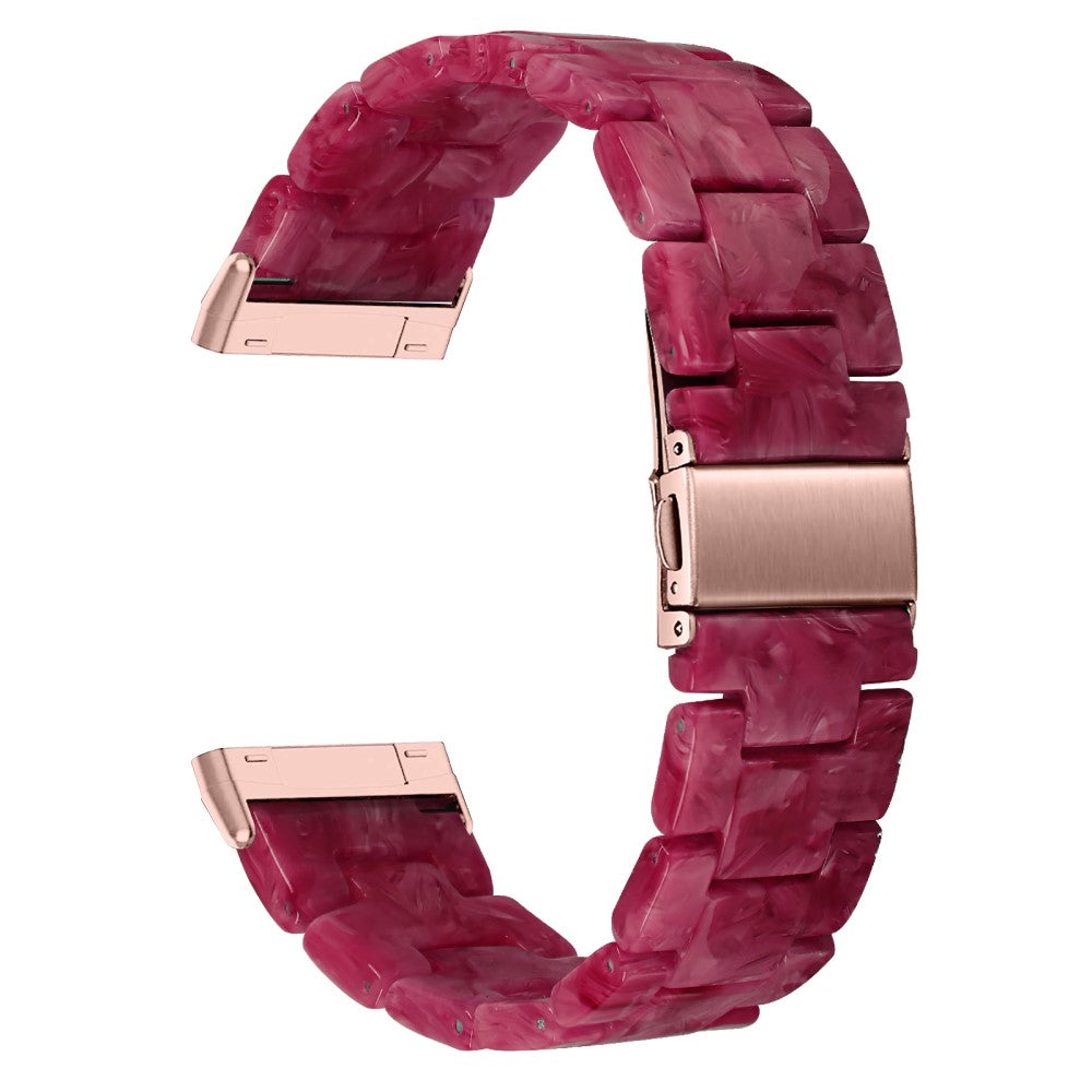 Fint Plastik Universal Rem passer til Fitbit Sense 2 / Fitbit Versa 4 - Rรธd#serie_1